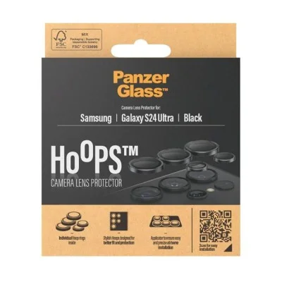 Lense Protector Camera Samsung S24 Ultra Hoops Panzerglass - Black
